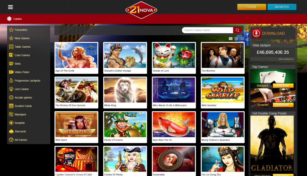 21 nova casino review