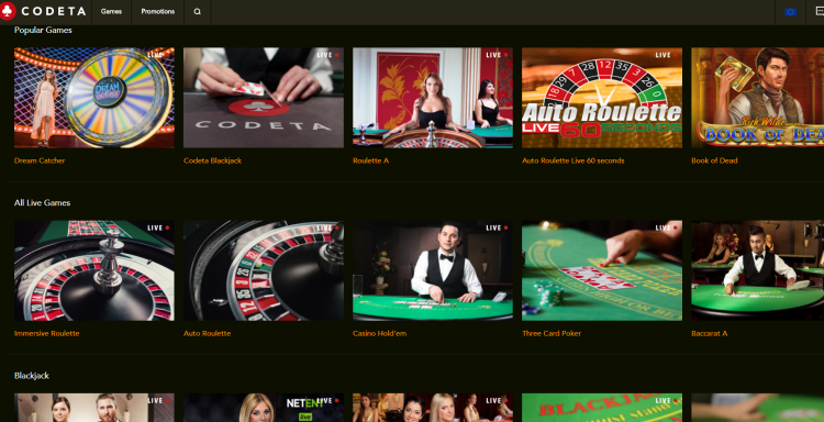 Codeta Live Casino