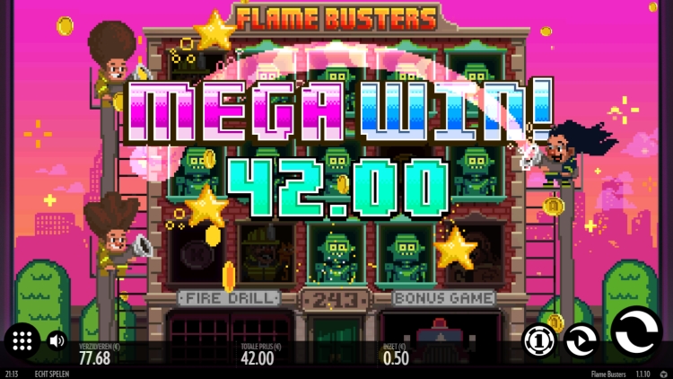 Flame Busters slot Mega Win