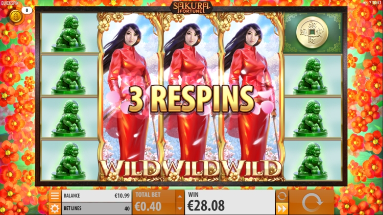 Sakura Fortune Quickspin Gokkast - Bonus