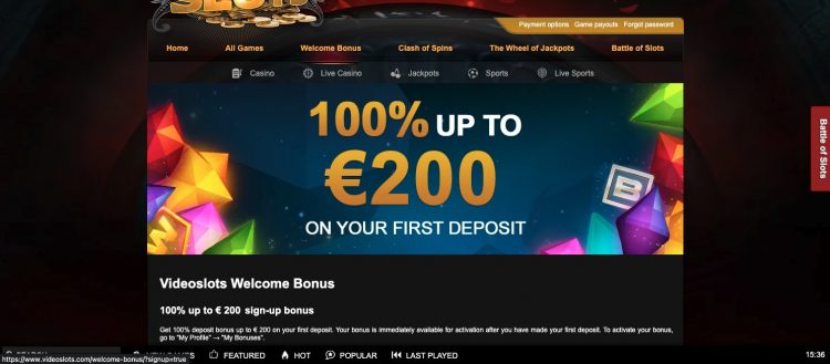 Videoslots - Casino Bonus