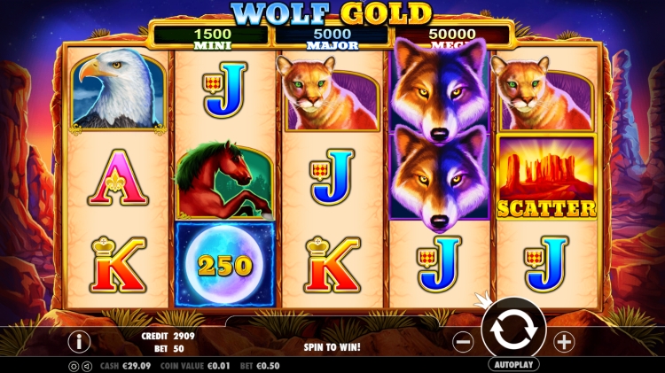 Wolf Gold gokkast Pragmatic Play