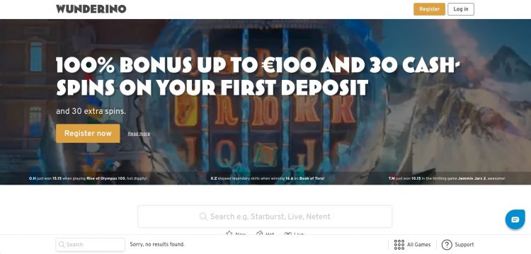 wunderino online casino