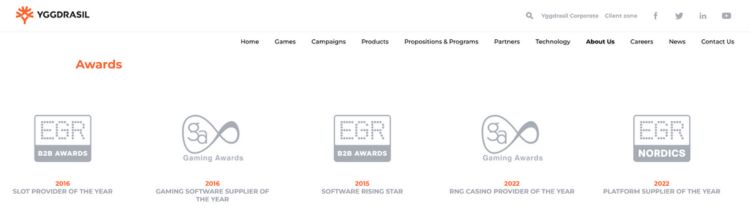 Yggdrasil Casino Awards