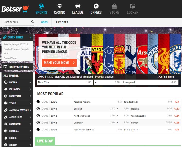 betser wedden op sport