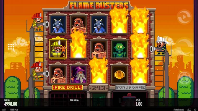 Flame Busters online slot bonus