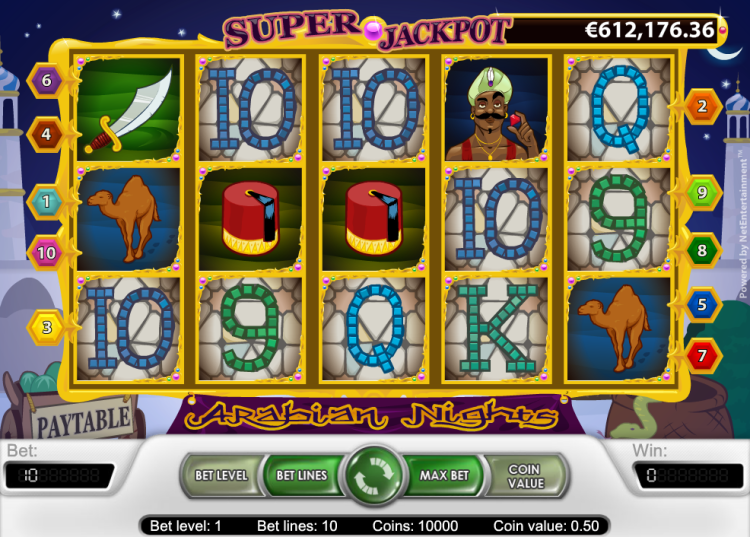 Arabian Nights slot jackpot