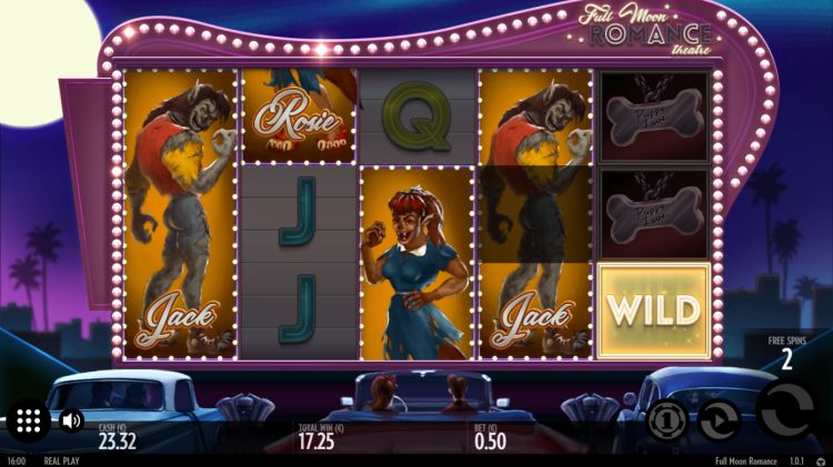 Full Moon Romance slot Free Spins bonus win