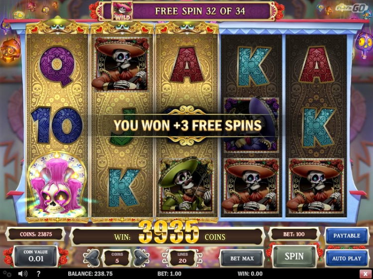 Grim Muerto slot Free Spins