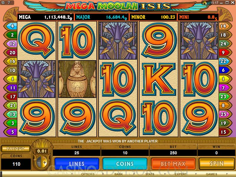 Mega Moolah Isis slot review