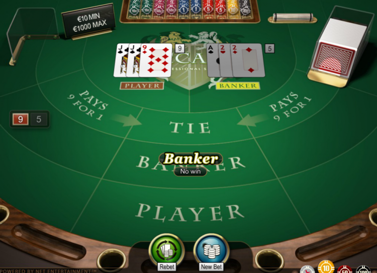 Punto Banco of Baccarat Gameplay