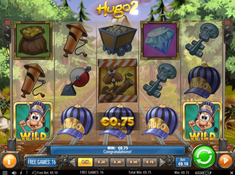 Hugo2 slot review win