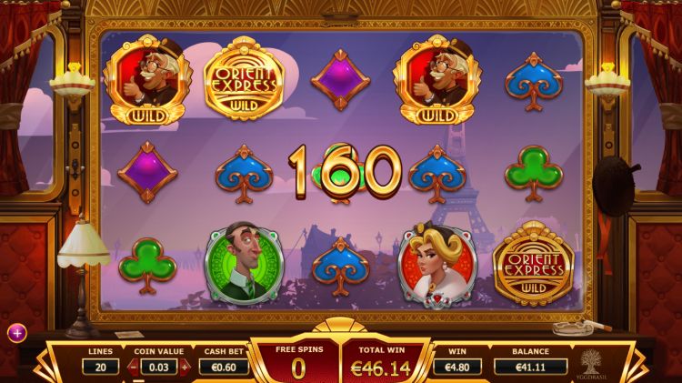 Orient Express Yggdrasil slot bonus