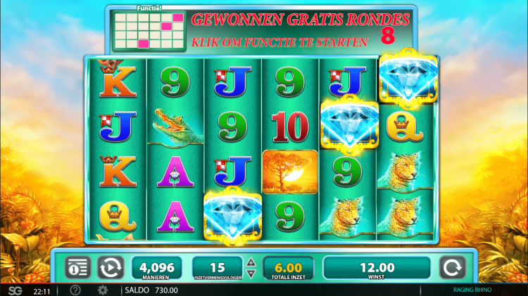 Raging Rhino gokkast Free Spins