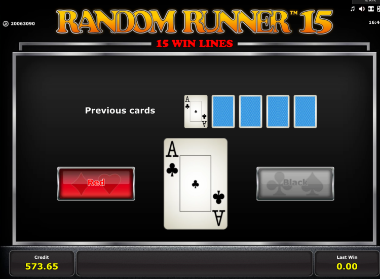 Random Runner 15 Gamble Feature