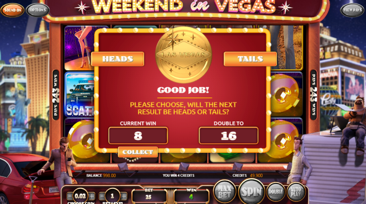 Weekend in Vegas Betsoft Double Up