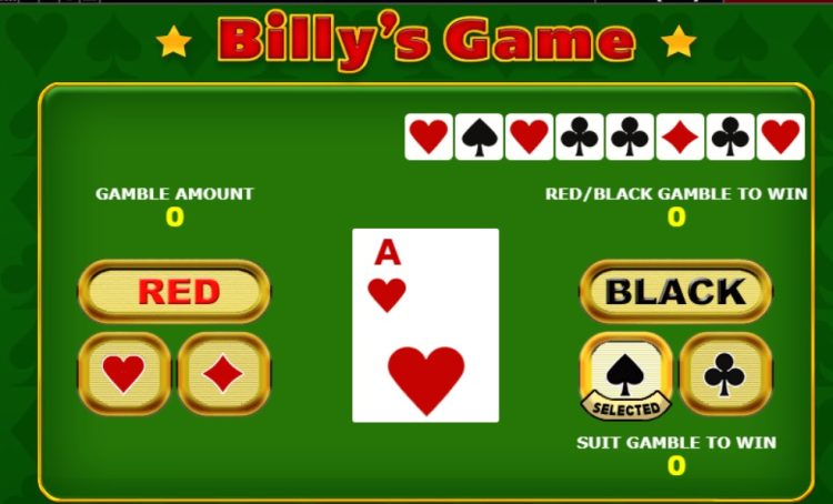 Billy's Game Gamble Feature