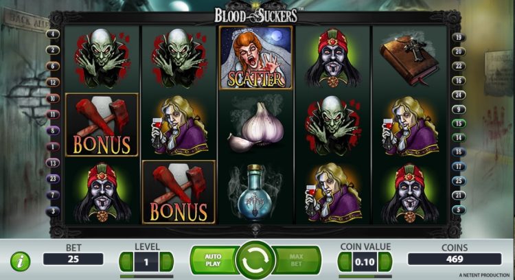 Blood Suckers NetEnt slot Scatter