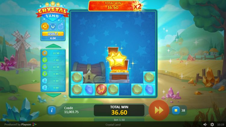 Crystal Land slot Bonus Game