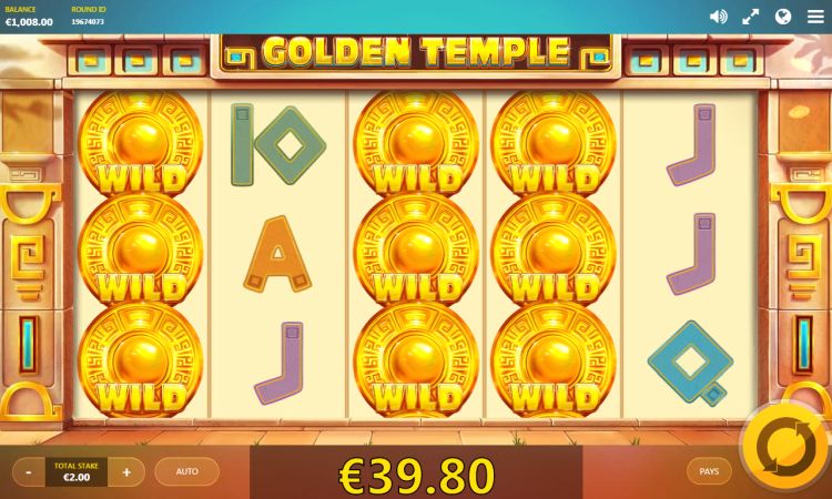 Golden Temple Red Tiger slot Stacked Wilds