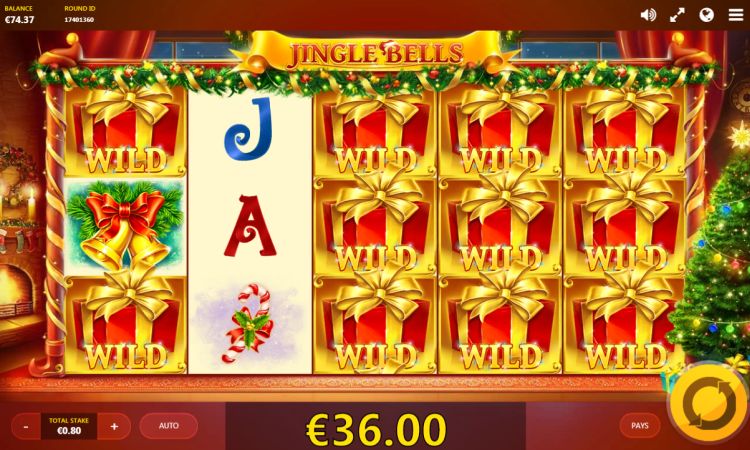 Jingle Bells Red Tiger slot Bonus Wilds
