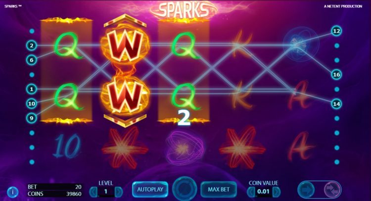 Sparks NetEnt online slot