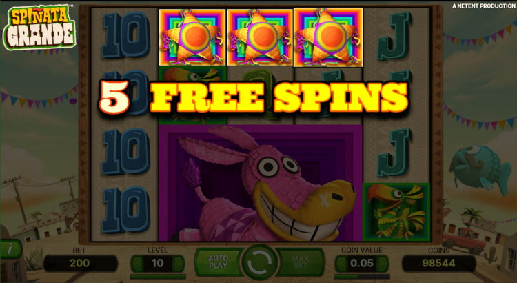 Spinata Grande Free Spins Win