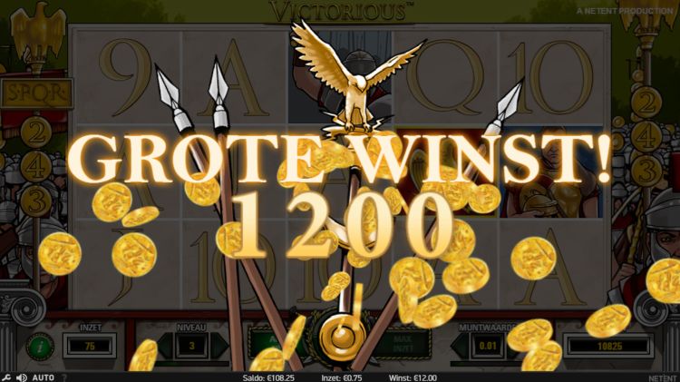 Victorious Netent slot big win