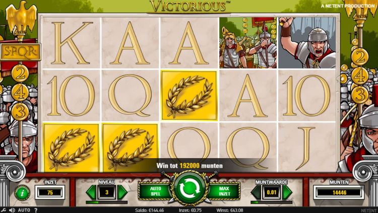Victorious NetEnt slot Free Spins