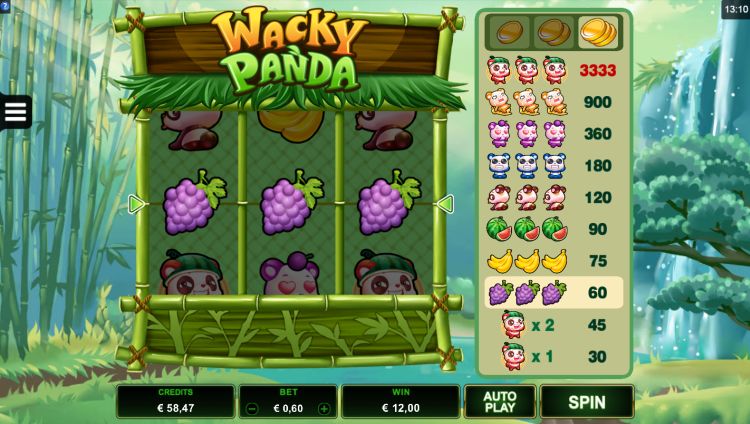 Wacky Panda Microgaming slot win