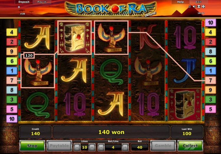 Book of Ra Deluxe Novomatic gokkast review