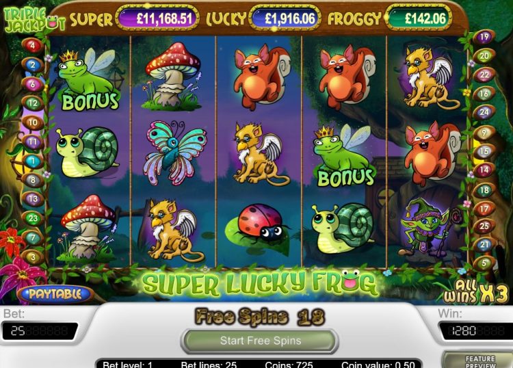 Super Lucky Frog slot Free Spins