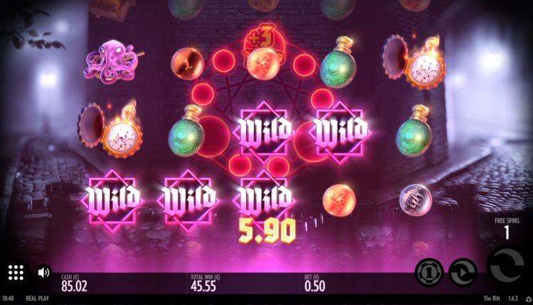 The Rift Thunderkick slot win