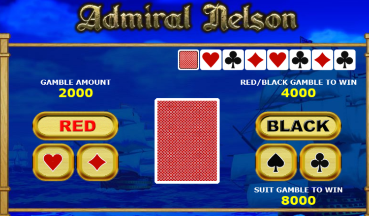 Admiral Nelson Amatic slot Gamble feature