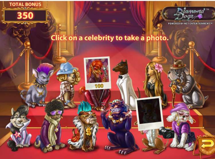 Diamond Dogs NetEnt Pick and Click bonus