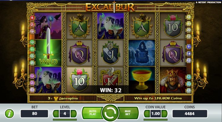Excalibur gokkast NetEnt review