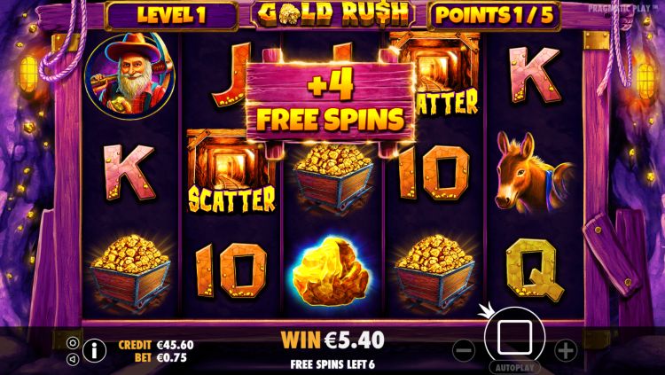 Gold Rush slot Free Spins