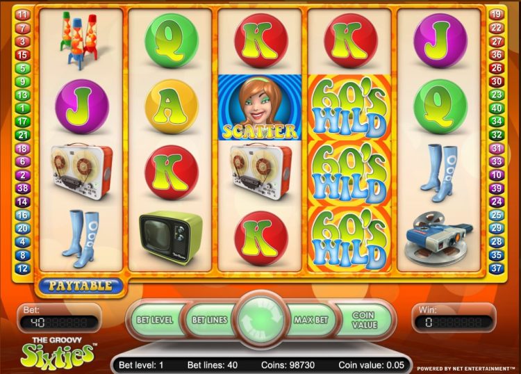 Groovy Sixties NetEnt online slot