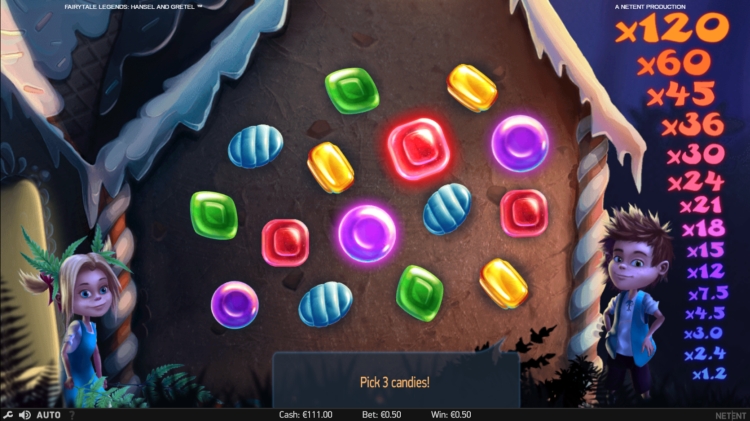 Hansel and Gretel NetEnt Candy House bonus