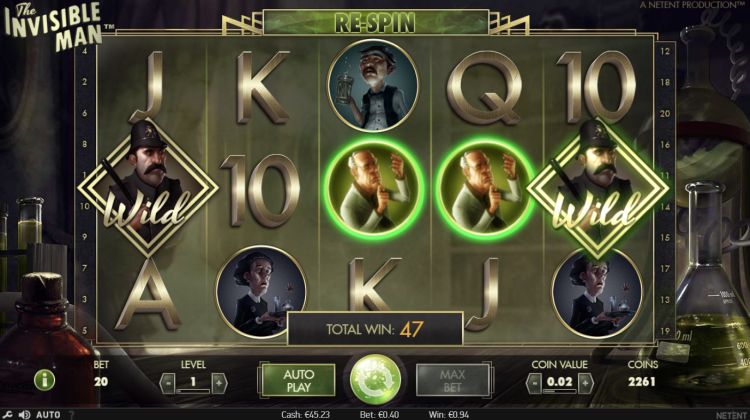 The Invisible Man slot Wild Respin