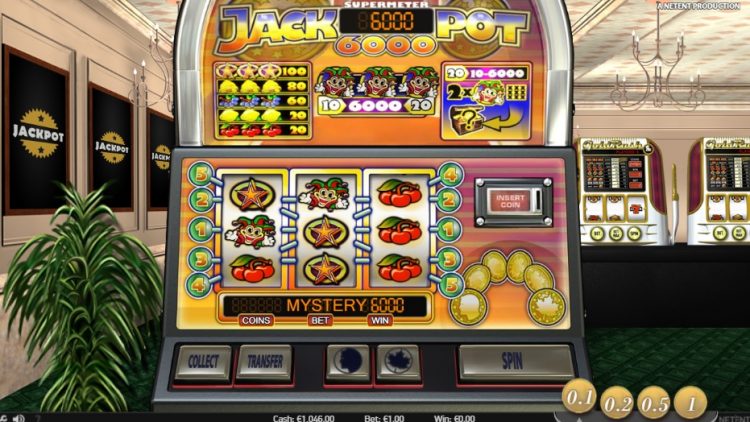 Jackpot 6000 slot NetEnt Supermeter