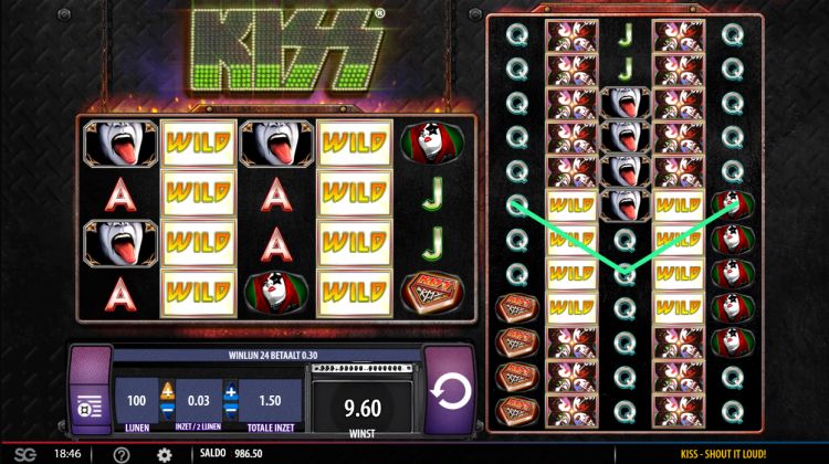 KISS slot Transferring Wilds