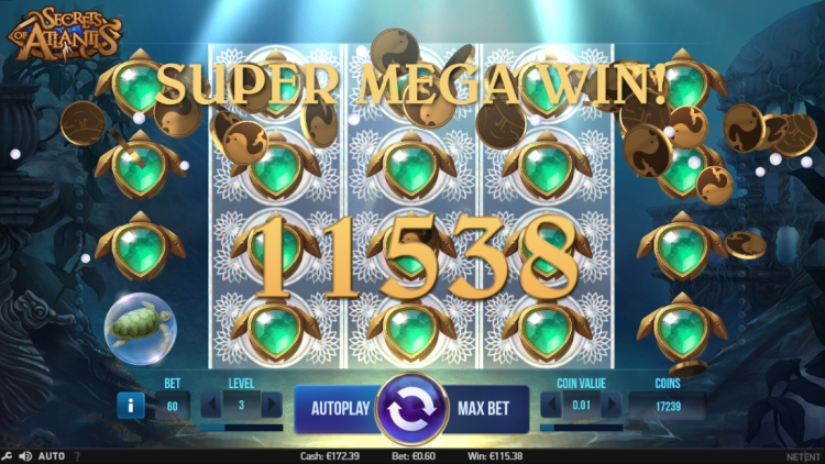 Secrets of Atlantis slot super big win