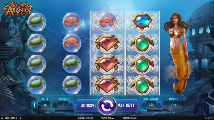 Secrets of Atlantis NetEnt slot Wilds