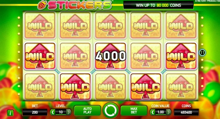 Stickers slot Sticky Wild super big win