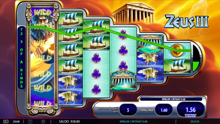 Zeus III slot Free Spins Wilds