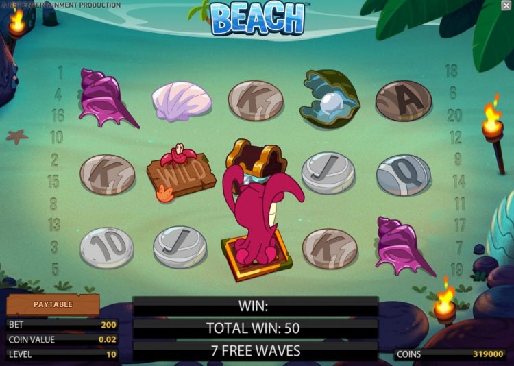 Beach NetEnt slot Free Waves