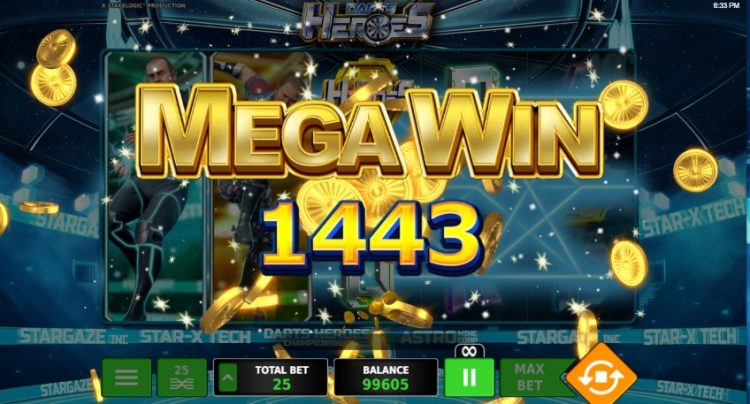 Darts Heroes slot Mega Win