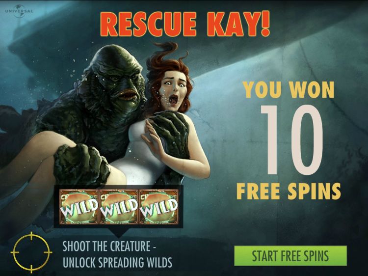Creature From the Black Lagoon slot Free Spins