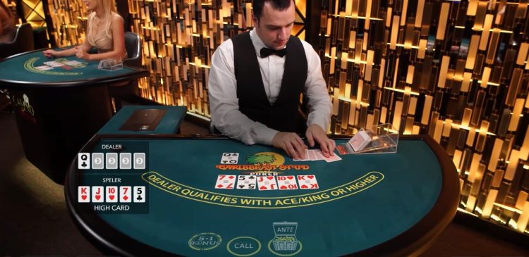 Evolution Caribbean Stud Poker Gameplay